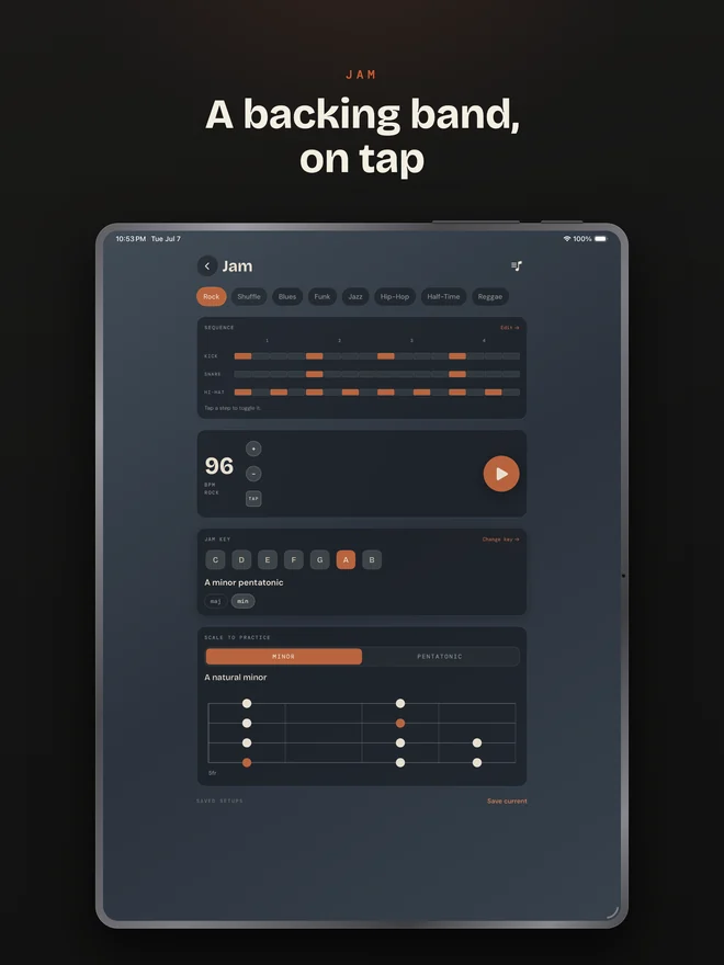 Bass Buddha on iPad — Jam