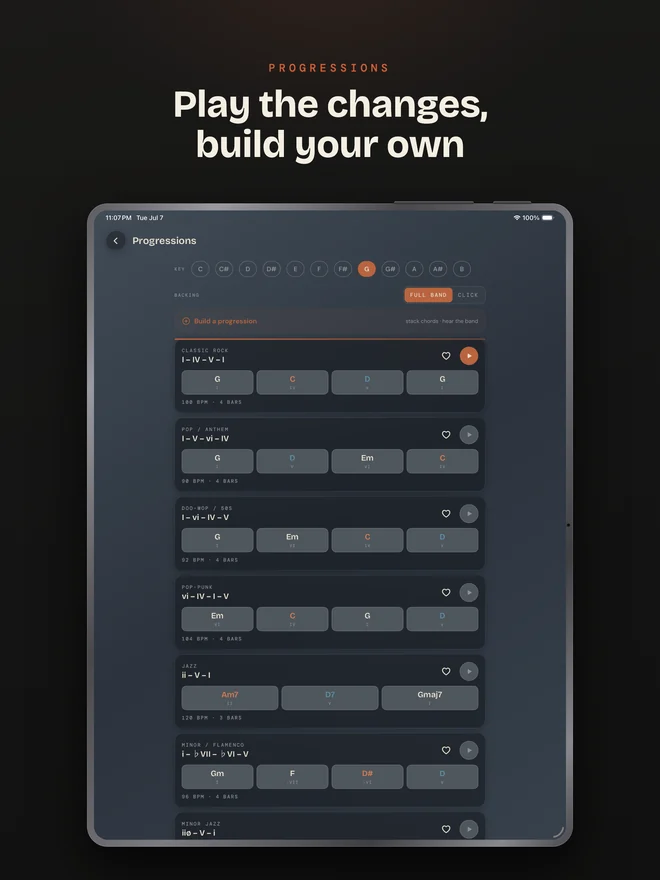 Bass Buddha on iPad — Progressions