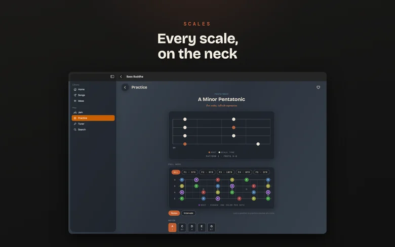 Bass Buddha on Mac — Scales