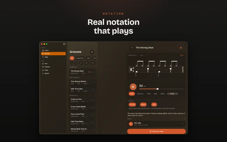Drum Buddha on Mac — Grooves