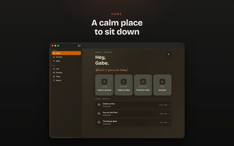 Drum Buddha on Mac — Home