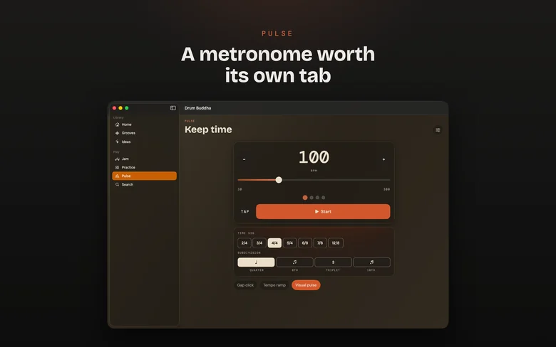 Drum Buddha on Mac — Pulse