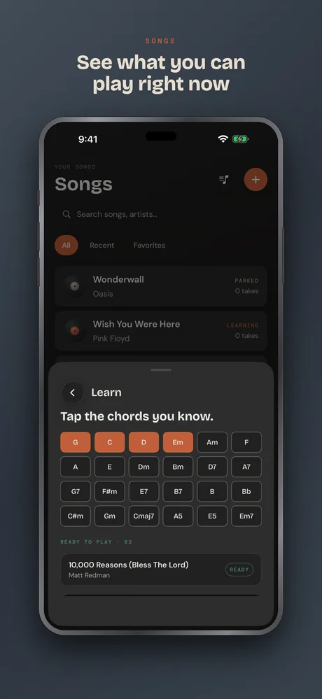 Guitar Buddha on iPhone — Songs you can play right now