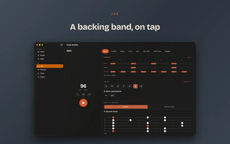 Guitar Buddha on Mac — Jam