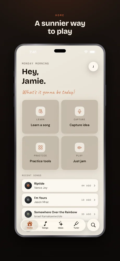 Ukulele Buddha on iPhone — Home — a sunnier way to play