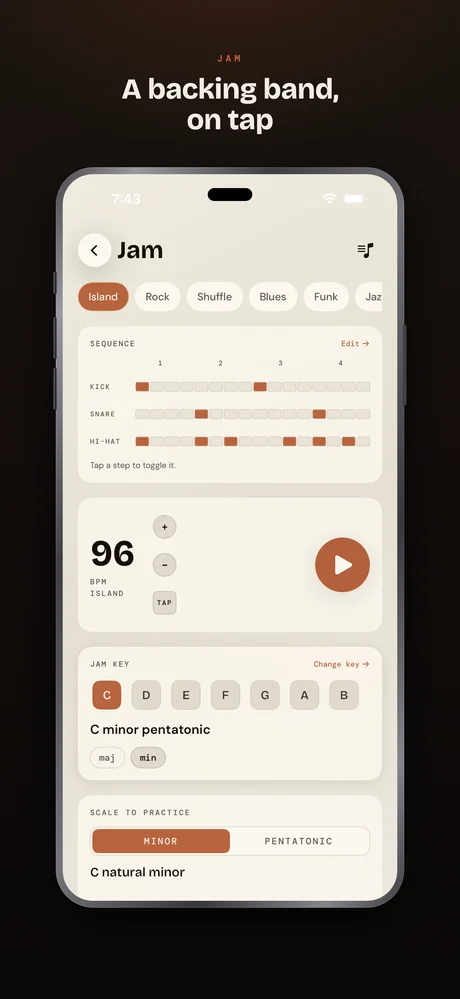 Ukulele Buddha on iPhone — Jam — an island band, on tap